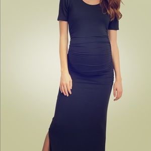 Nom long black maternity dress. Small.